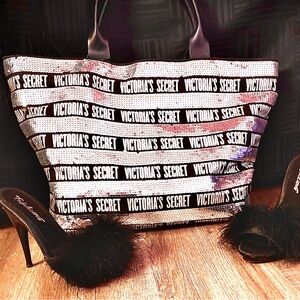 Victoria Secret Bag - $40
Black heels - $20